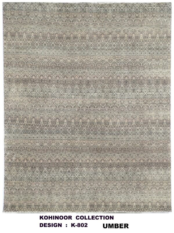 Umber Design Rug Kohinoor Agra K802 Sage Umber - Tapis Decor