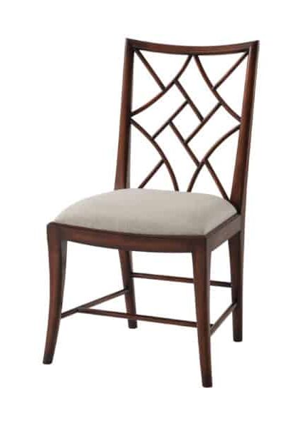 TA- A Delicate Trellis Side Chair